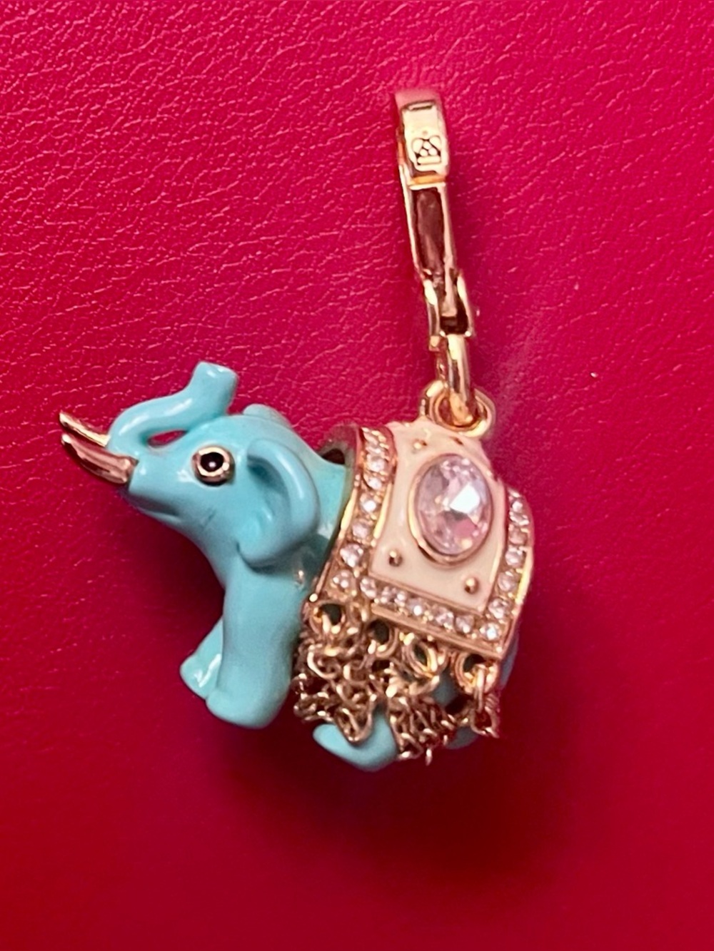 RARE Juicy Couture Lucky Teal Elephant Charm